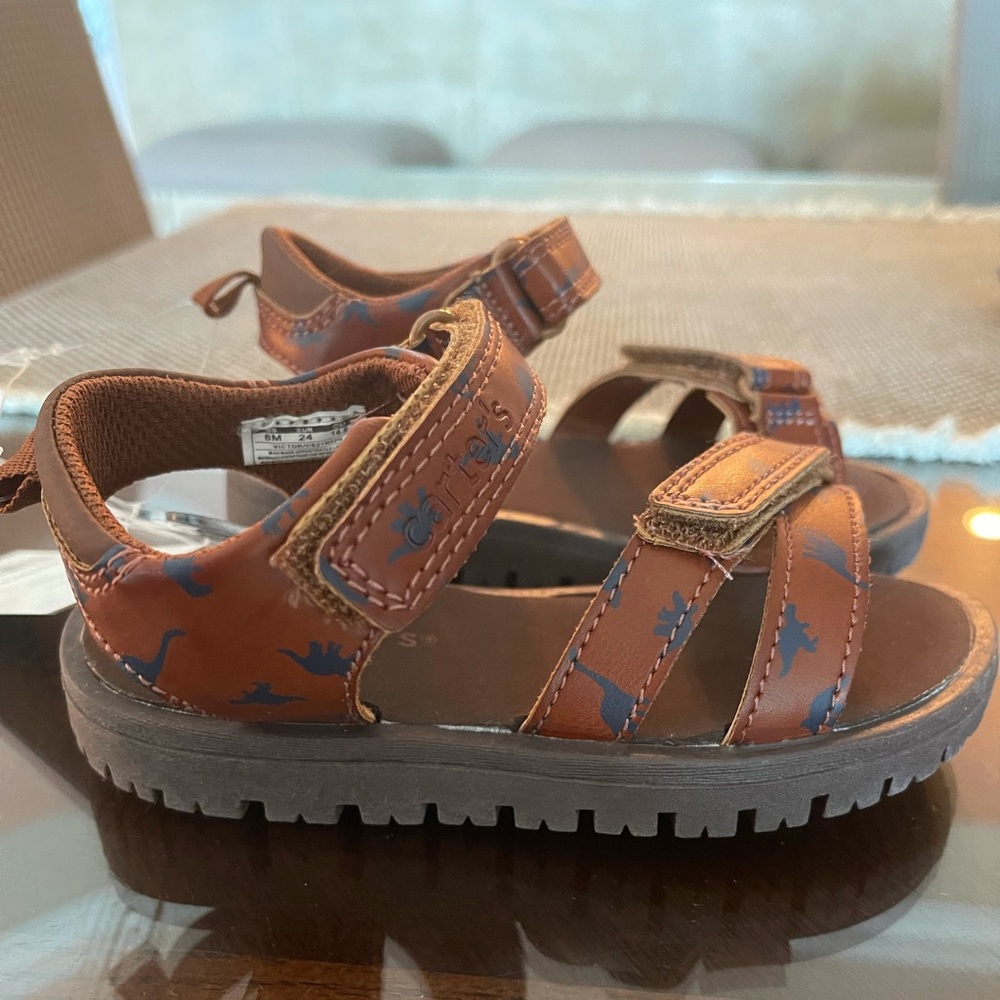 Carter’s Dinosaur Toddler Sandals (Size 8) NWT